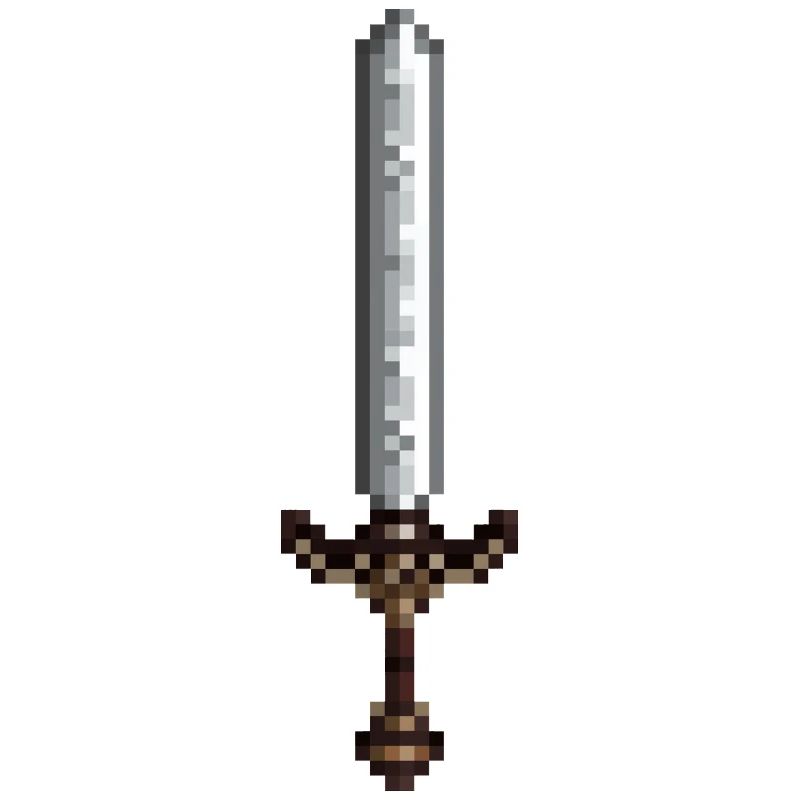 Épée pixel art style rétro 8 bit