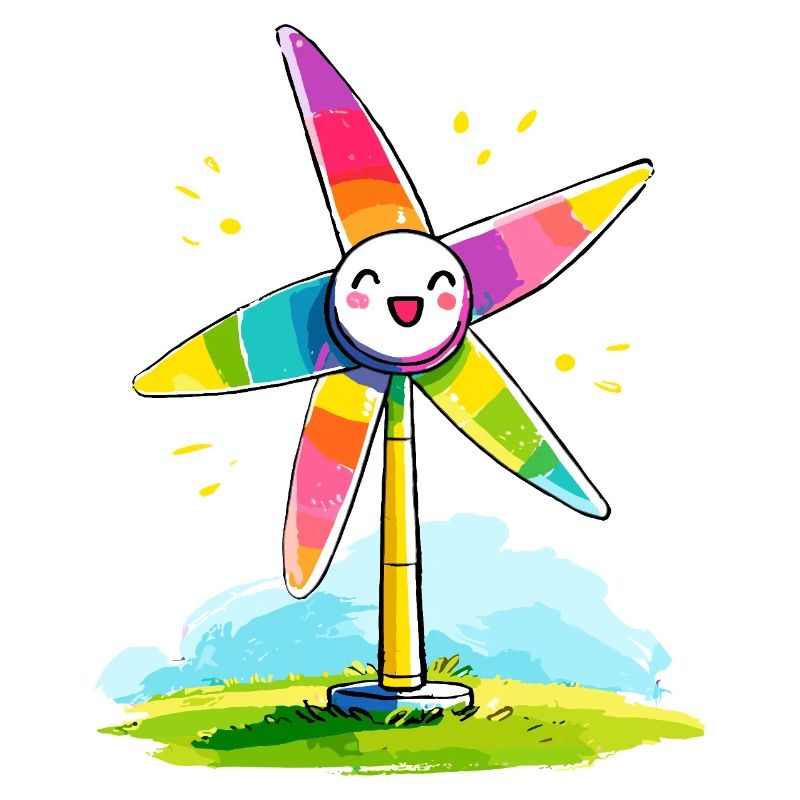 Rainbow Windmill Smile
