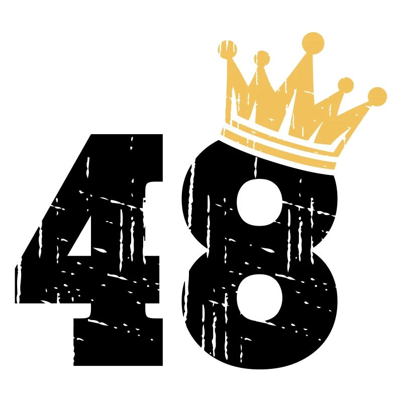 48 Couronne 48e anniversaire 48 ans