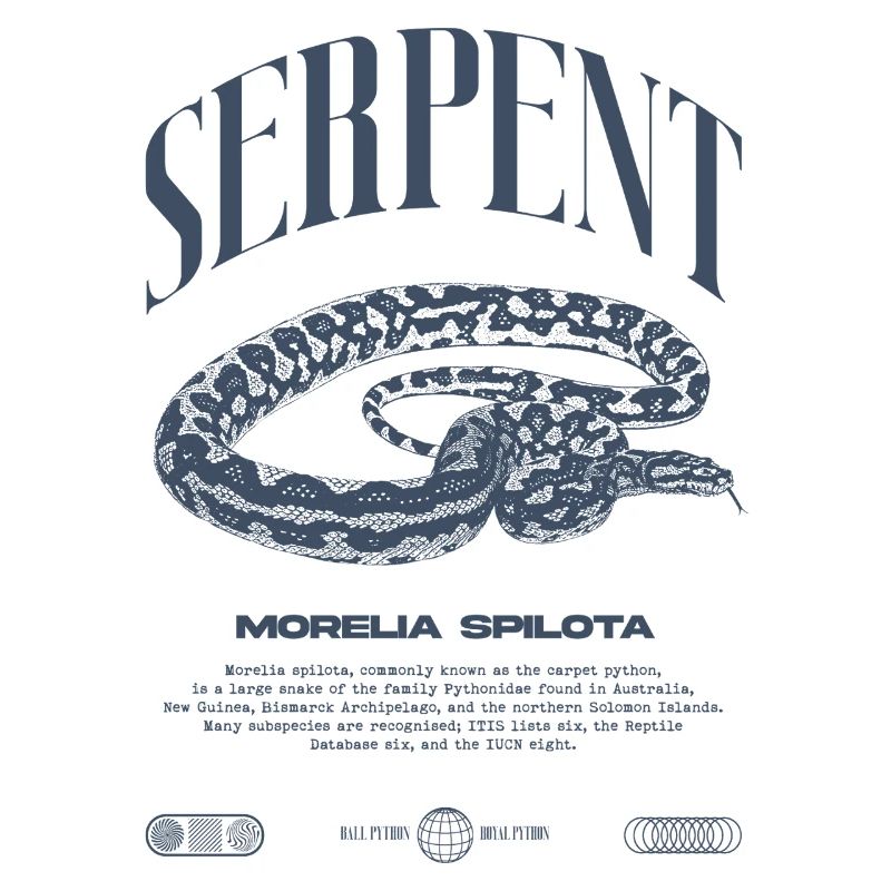 Tapis Python Moderne Reptile Keeper Streetwear