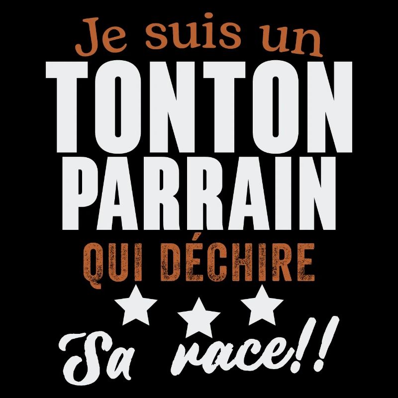 Ich bin ein Onkel Patenonkel, der ein Geschenk zerreißt