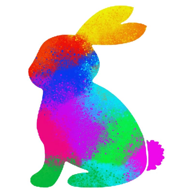 colorful rabbit