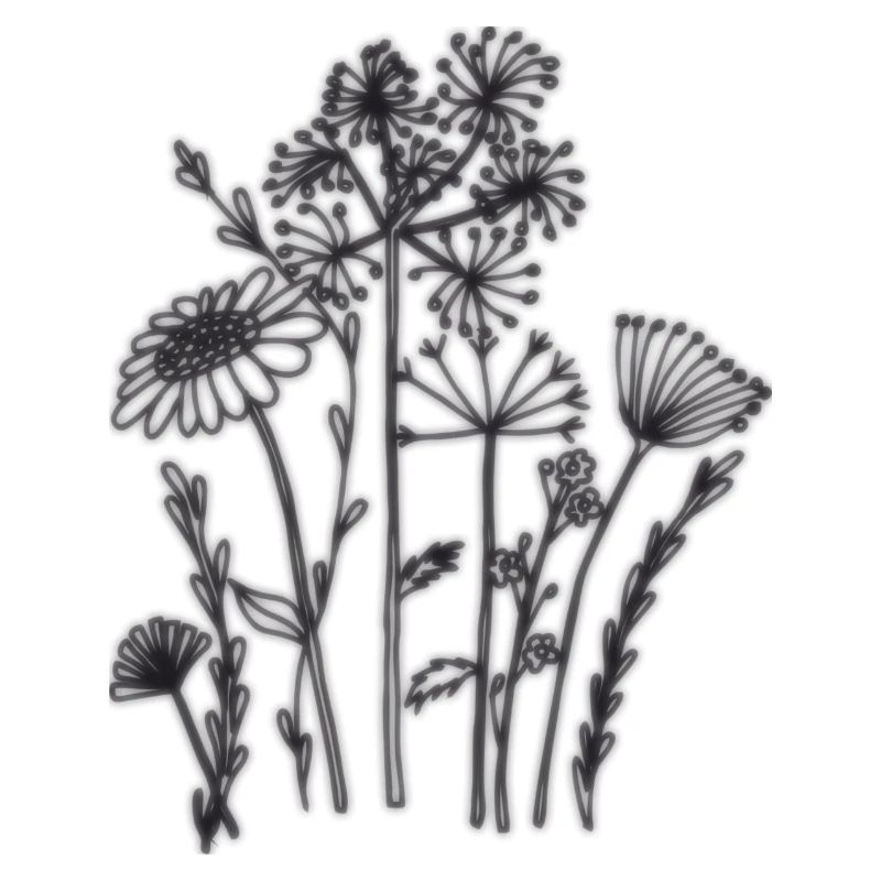 Fleurs séchées noires
