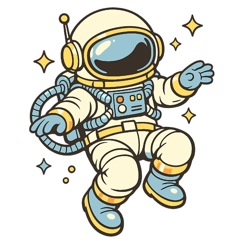 Retro Astronaut Star Joy