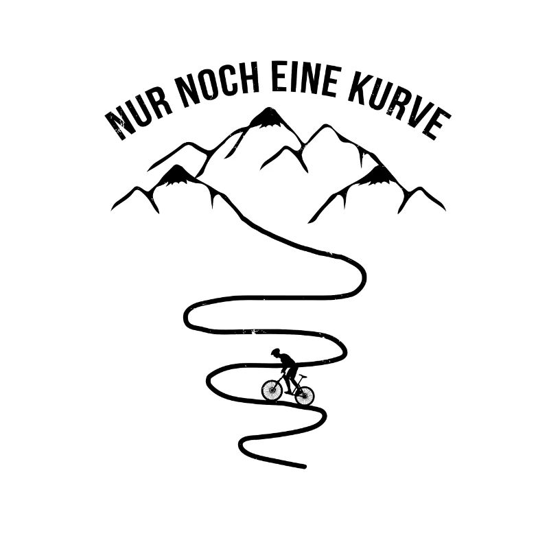 Nur noch ein Kürve und Radfahrer -
