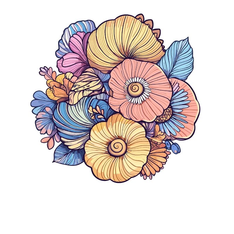 Composition florale colorée