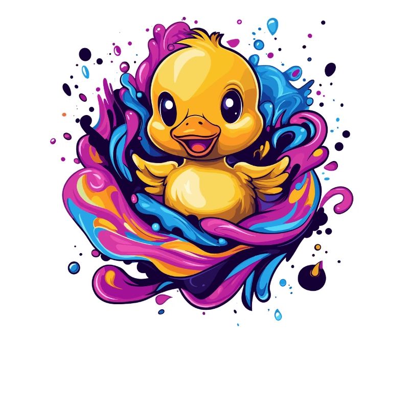 Quietschende Badeente Splash