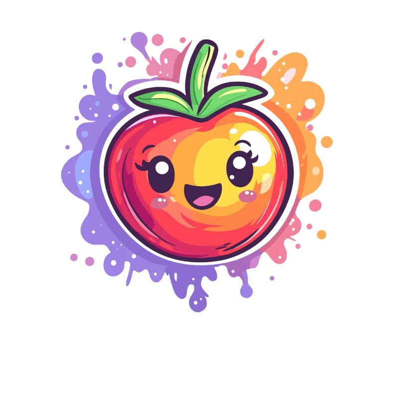 Tomate avec éclaboussure