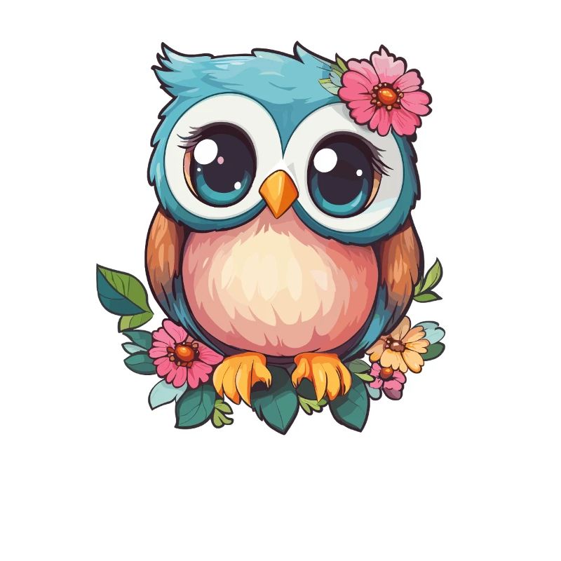 Blümchen Eule mit Charme