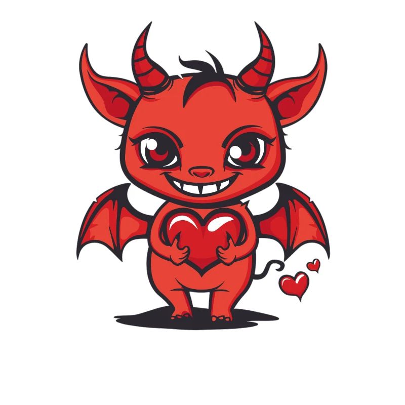 Little devil with heart