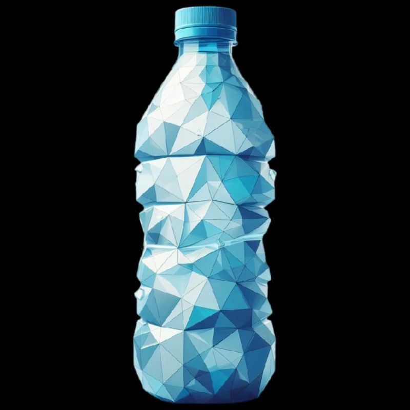 Water Bottle Polygon