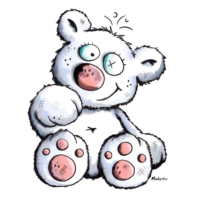 Blanc Ours En Peluche