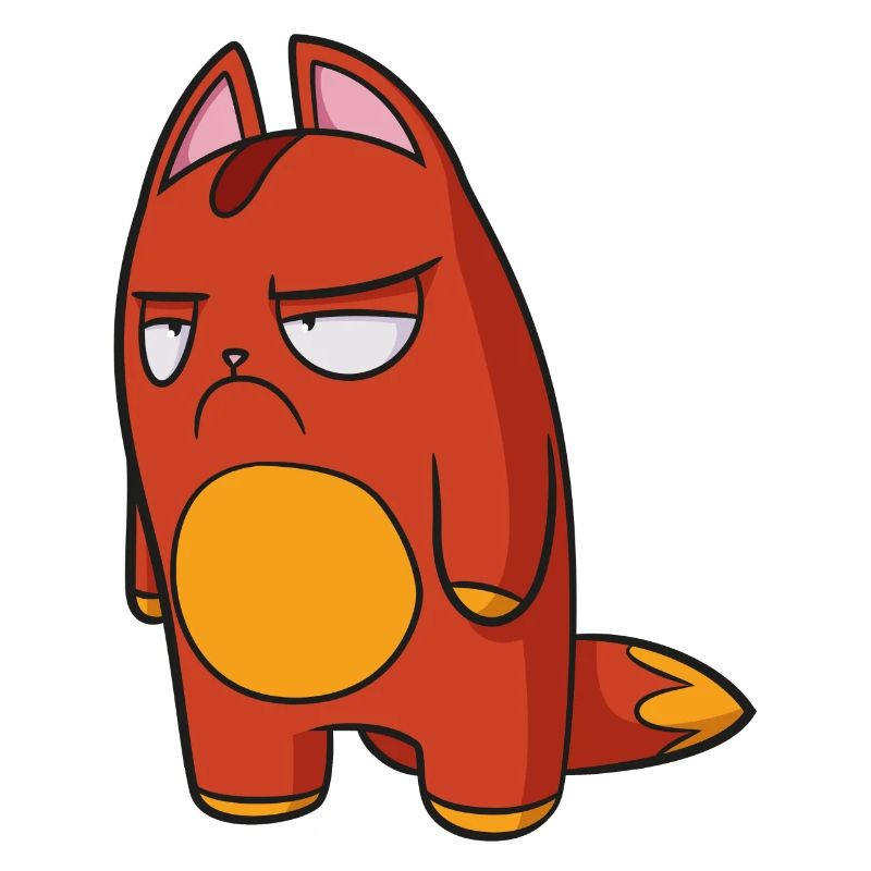 Lost Kitties Noperz Red Grumpy Cat
