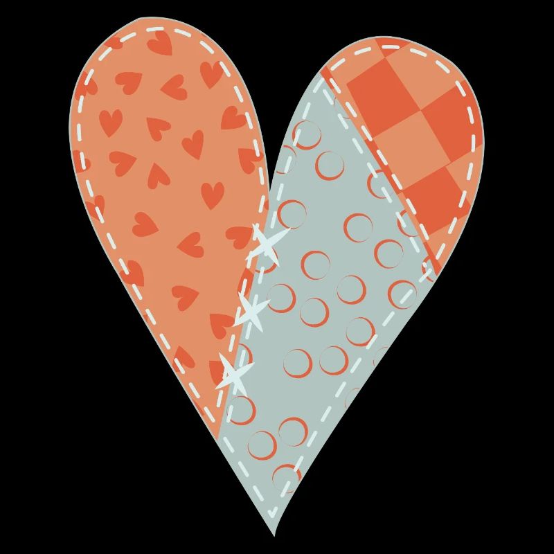 Patchwork Heart No12