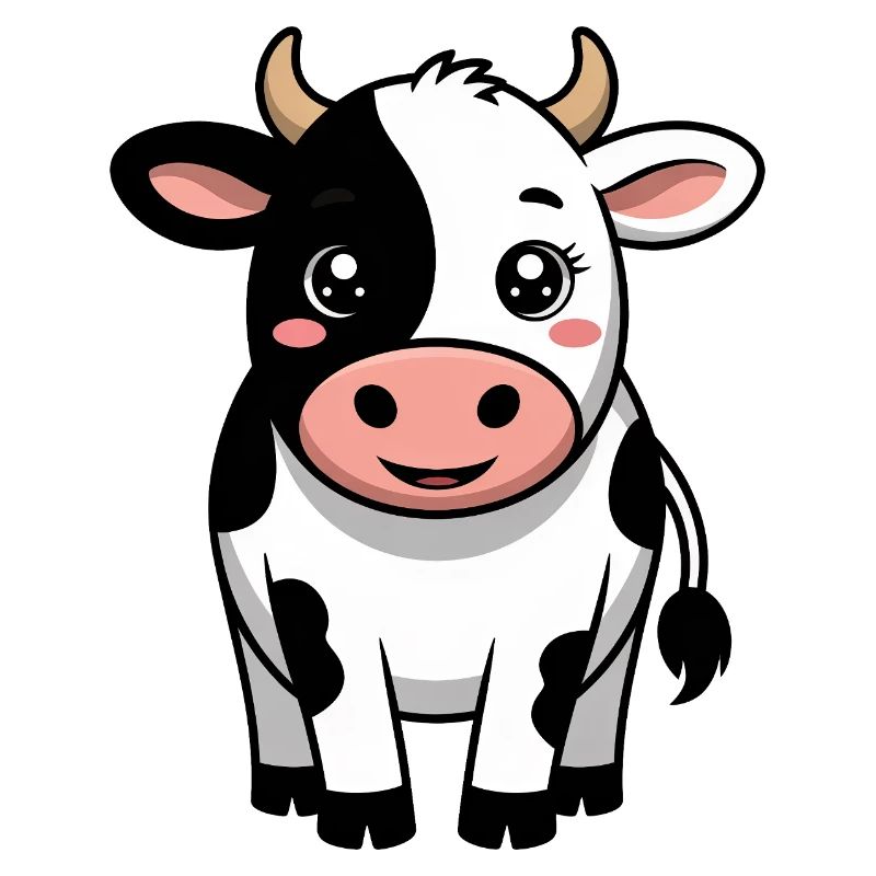 Vache - Vache comique Kawaii