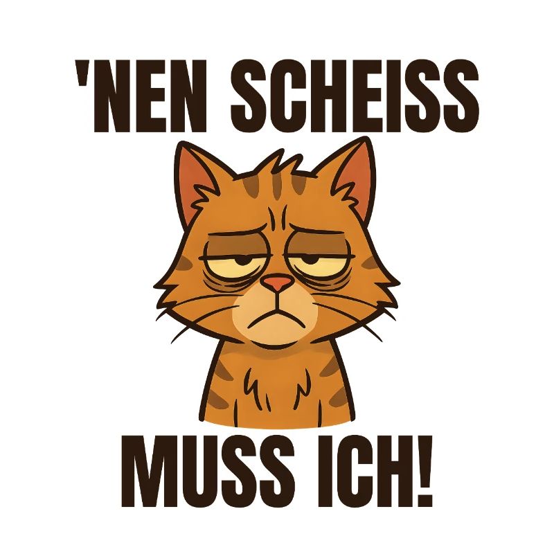 Drôle de chat avec un dicton effronté