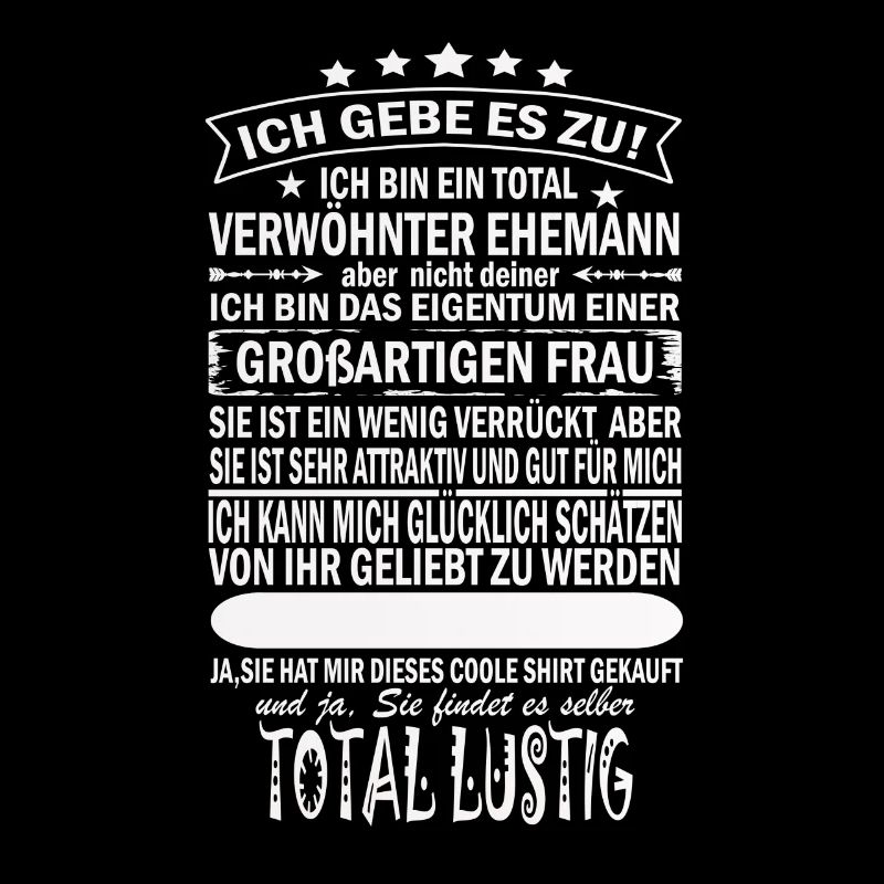 Verwöhnter Ehemann Stolzer Attraktive Ehefrau