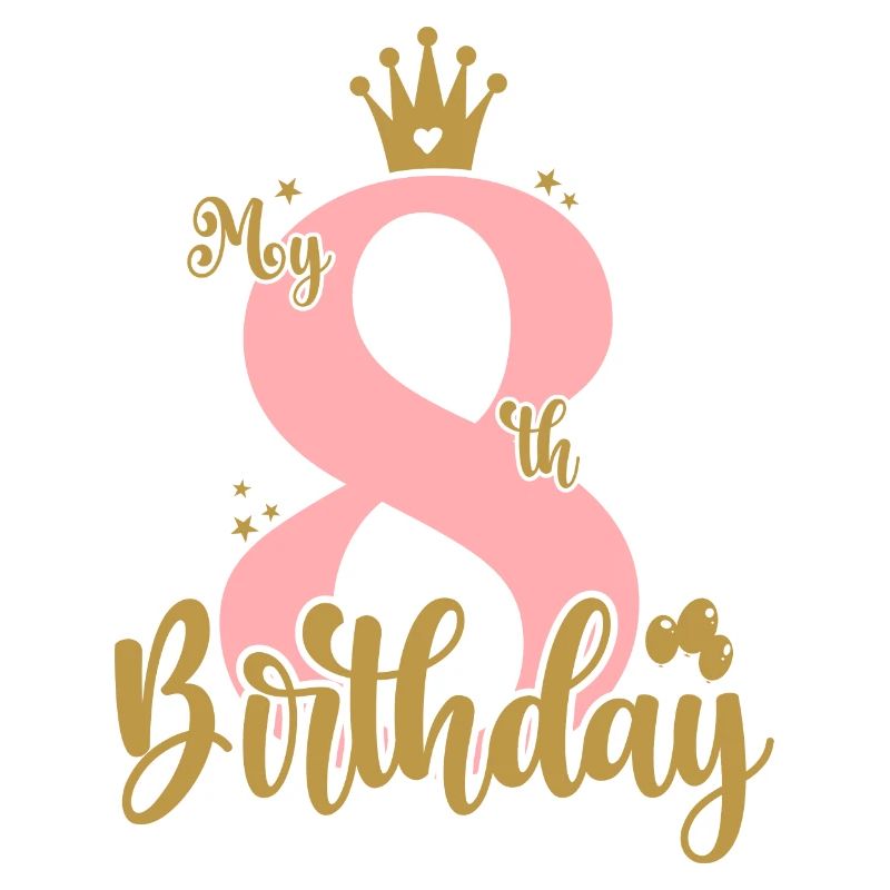 Eight Birthday Crown Design