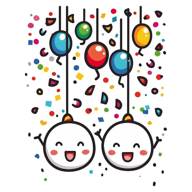Joie de carnaval avec des confettis