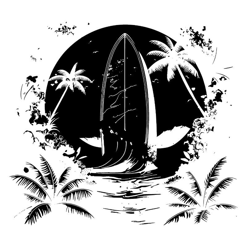 Surfing Drawing