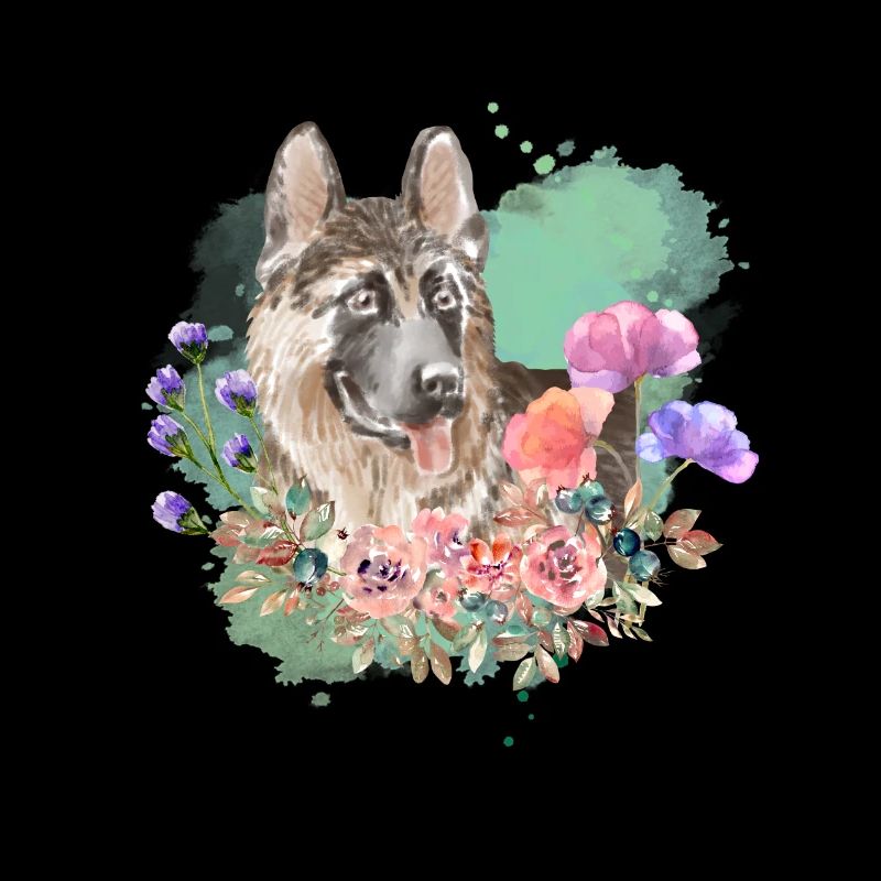 Shepherd Cottagecore Aquarelle Fleurs