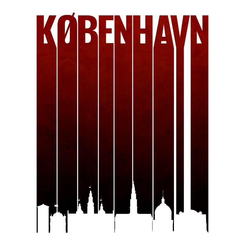 Copenhagen Red Gradient Typo