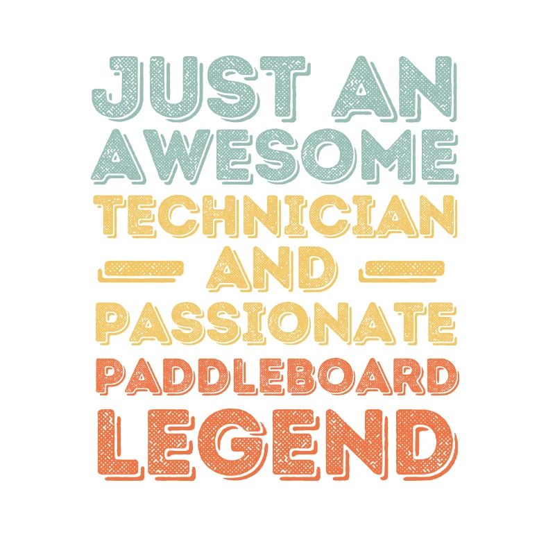 Technicien Paddleboard rétro