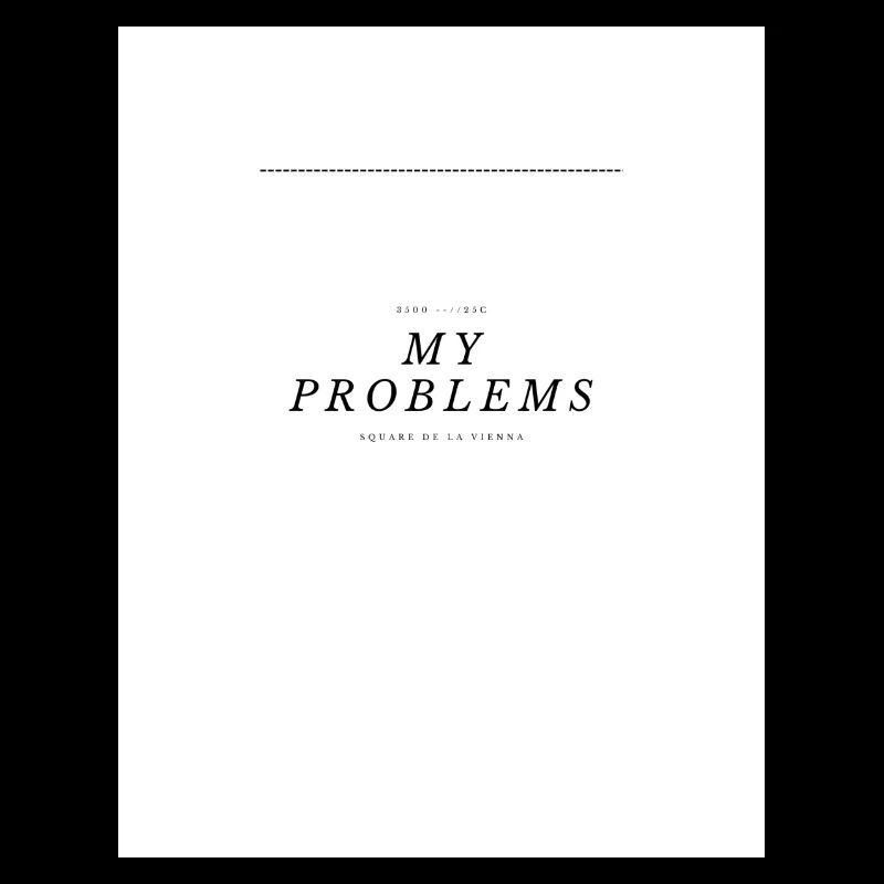 My Problems Lettering