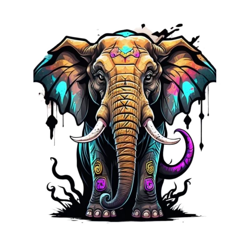Graffiti Elefant