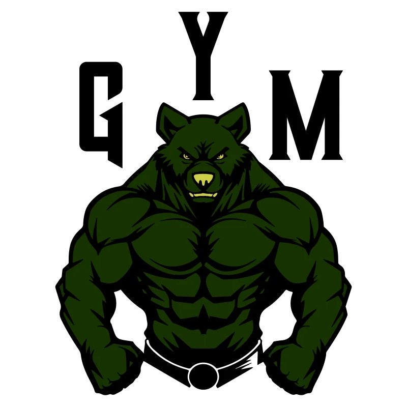 Bear Comic Gym Beast