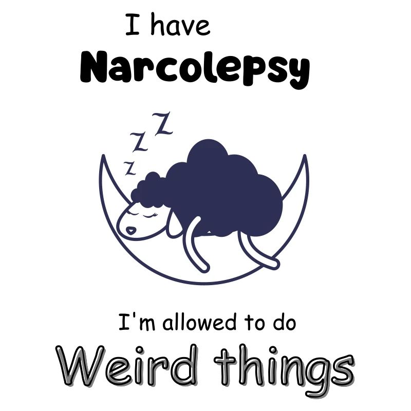 Sleeping sheep in the moonlight with narcolepsy