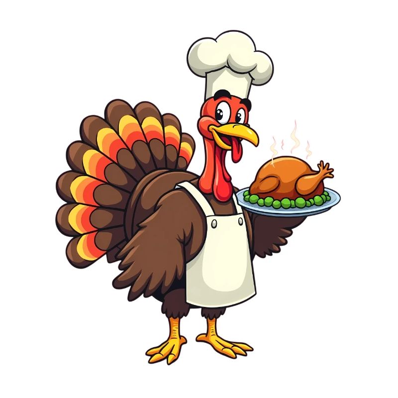 Cuisinier de dinde de Thanksgiving Thanksgiving