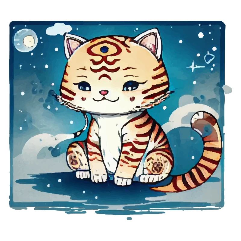 A cat design that couldn't be sweeter.