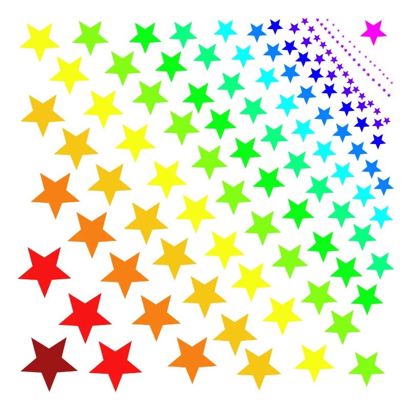 Sterne Regenbogen Geschenkidee