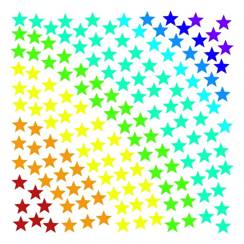 Rainbow Star Stars Colorful Gift Idea Pattern