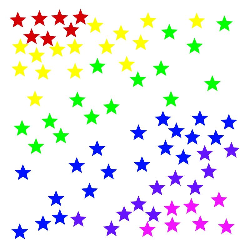 Regenbogen Sterne bunt Geschenkidee