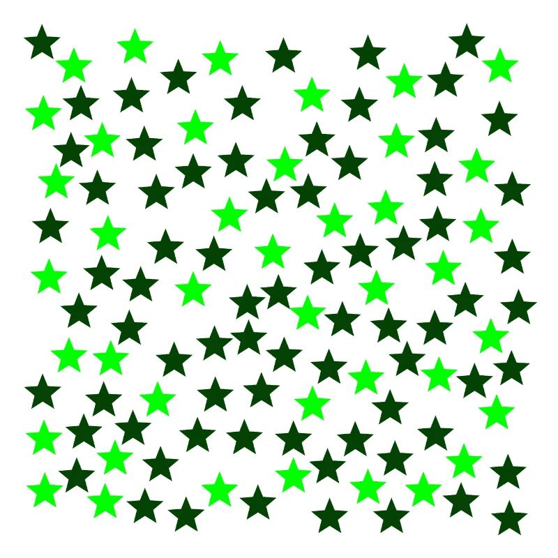 Étoiles vertes Idée cadeau vert vert clair vert foncé