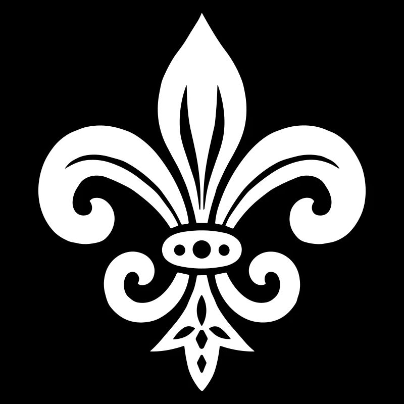 Schlichtes Fleur de lis Design