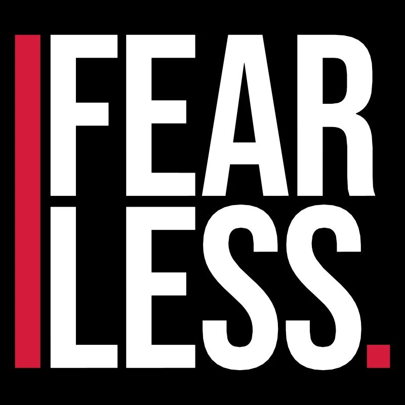 fearless Text Zitat Design