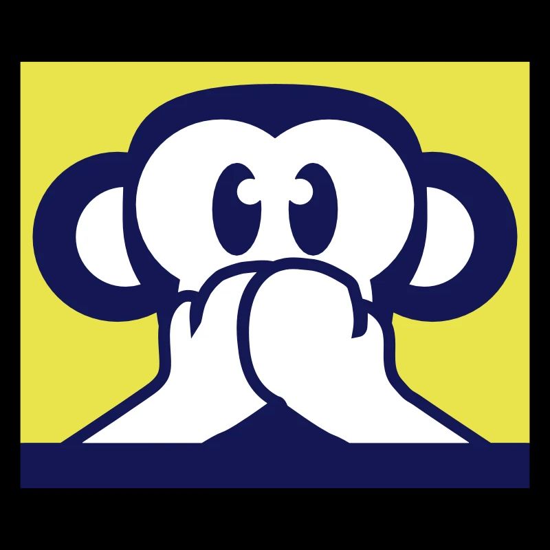 3 Wise Monkeys Speak Nothing Talk Keeps Mouth Shut