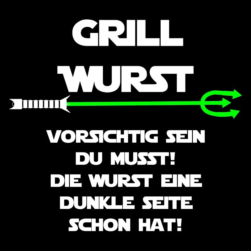 Grill Wurst dunkle Seite