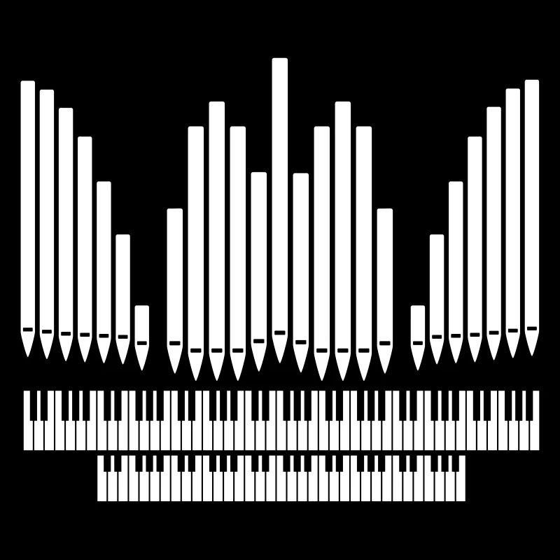 Orgue avec conception de clavier
