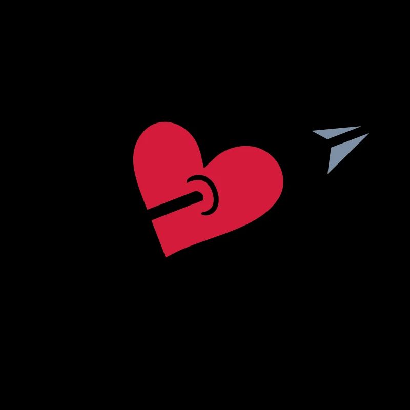 Pfeil durch Herz geschossen