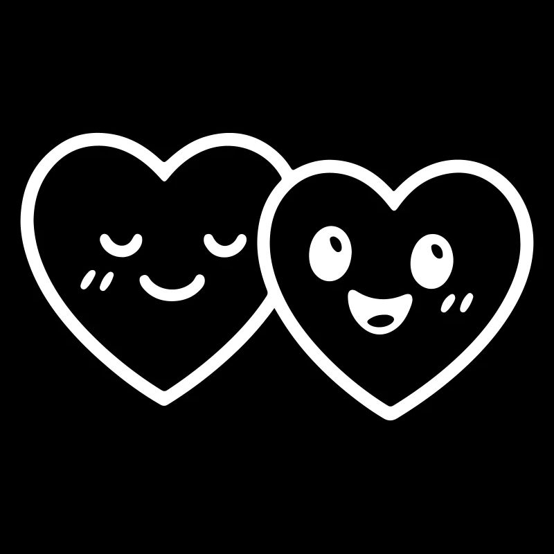 Hearts Couple Love