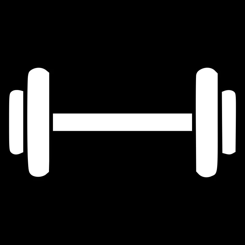 Icône d’haltère de musculation Vecteur d’icône minimal