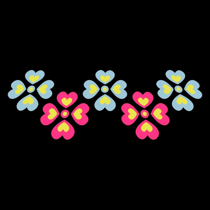 Beaucoup de fleurs colorées belle conception de motif décoratif