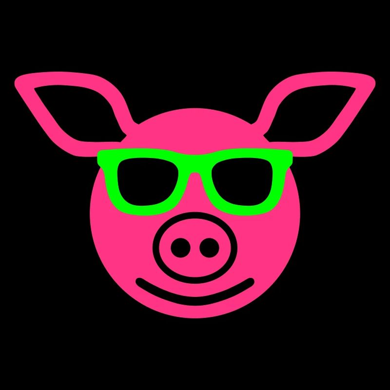 Schwein mit Sonnenbrille