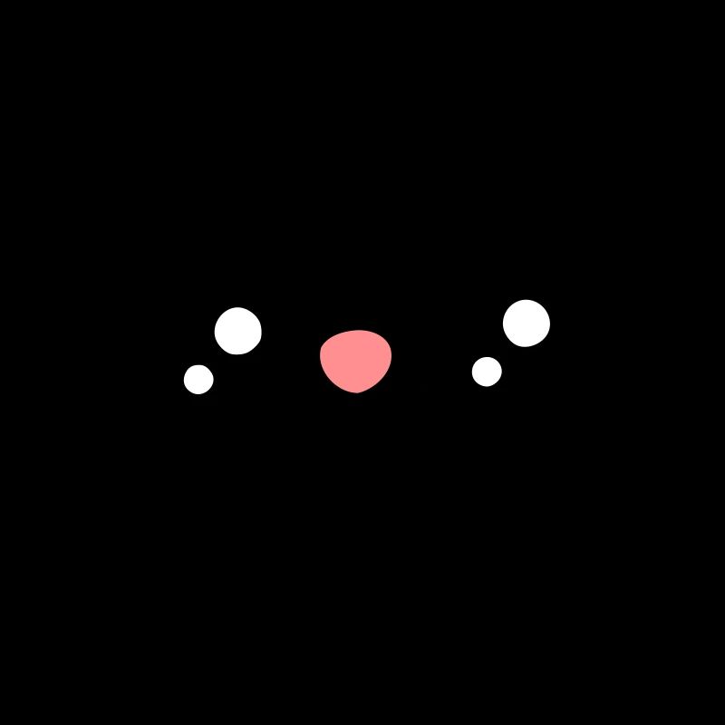 Katzengesicht Katzen Augen Süßes Chibi Kätzchen