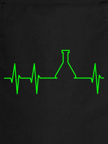 ECG et fiole d’Erlenmeyer