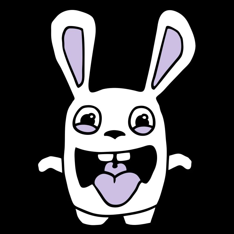 drawing cute rabbit stupid comic style cartoon fun